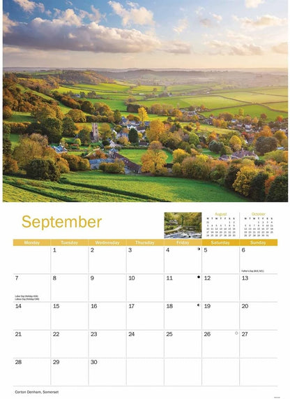 West Country 2026 A4 Wall Calendar