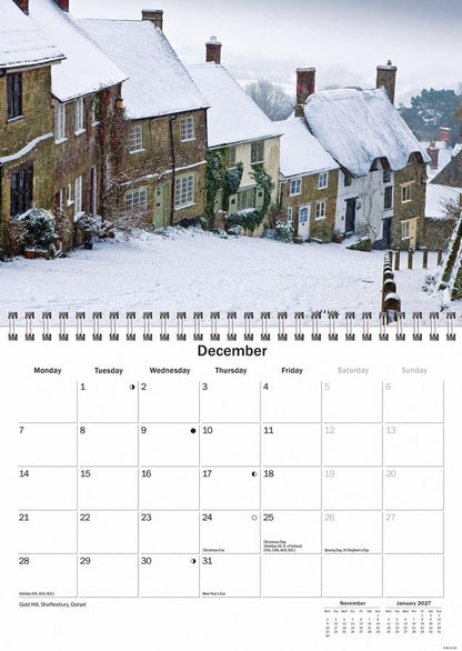 West Country 2026 A5 Wall Calendar