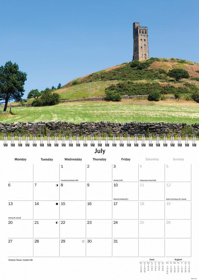 West Yorkshire 2026 A5 Wall Calendar