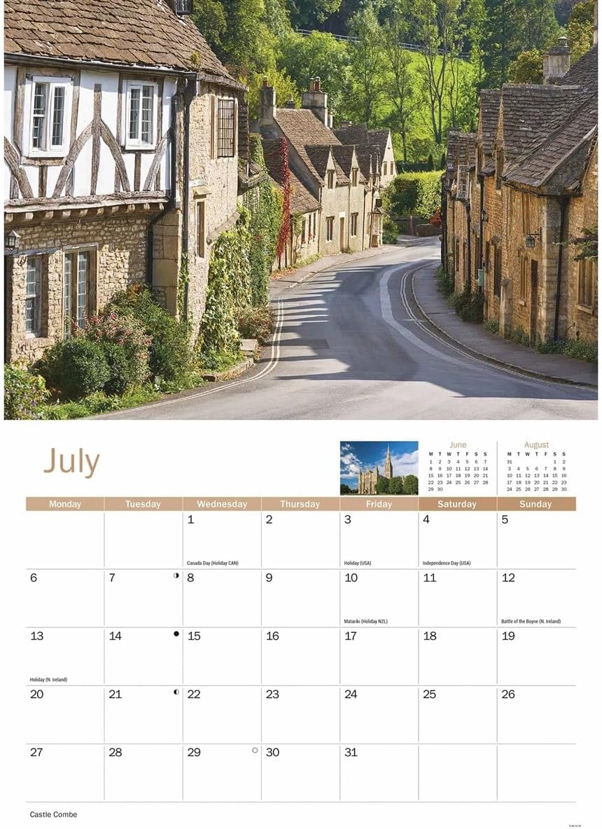 Wiltshire 2026 A4 Wall Calendar