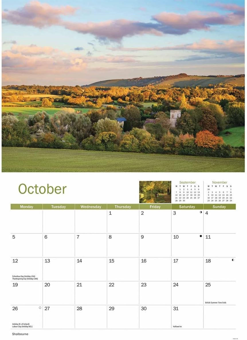 Wiltshire 2026 A4 Wall Calendar