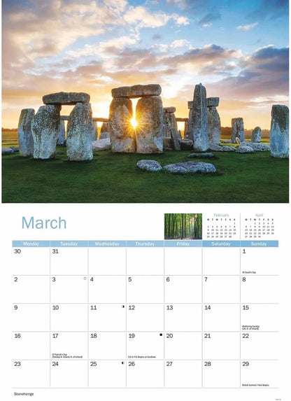 Wiltshire 2026 A4 Wall Calendar