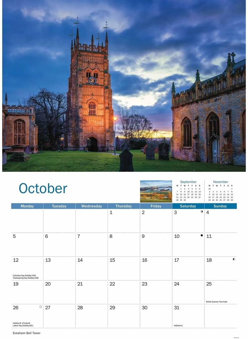 Worcestershire 2026 A4 Wall Calendar