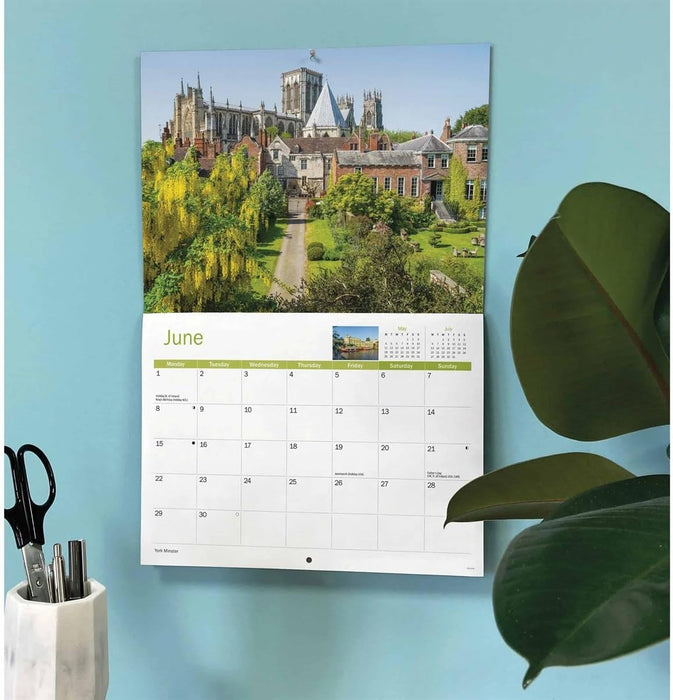 York 2026 A4 Wall Calendar