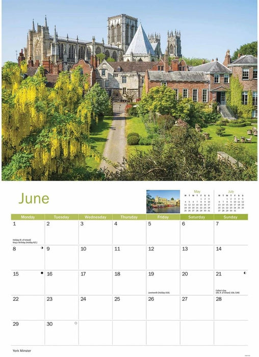 York 2026 A4 Wall Calendar