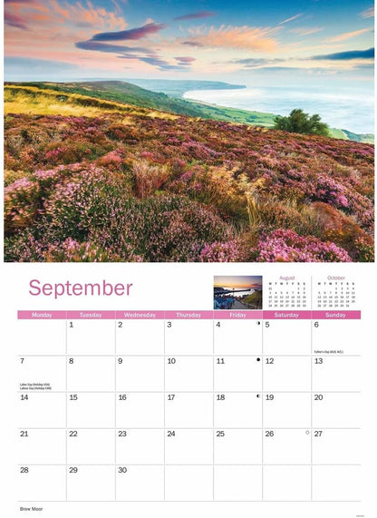Yorkshire 2026 A4 Wall Calendar
