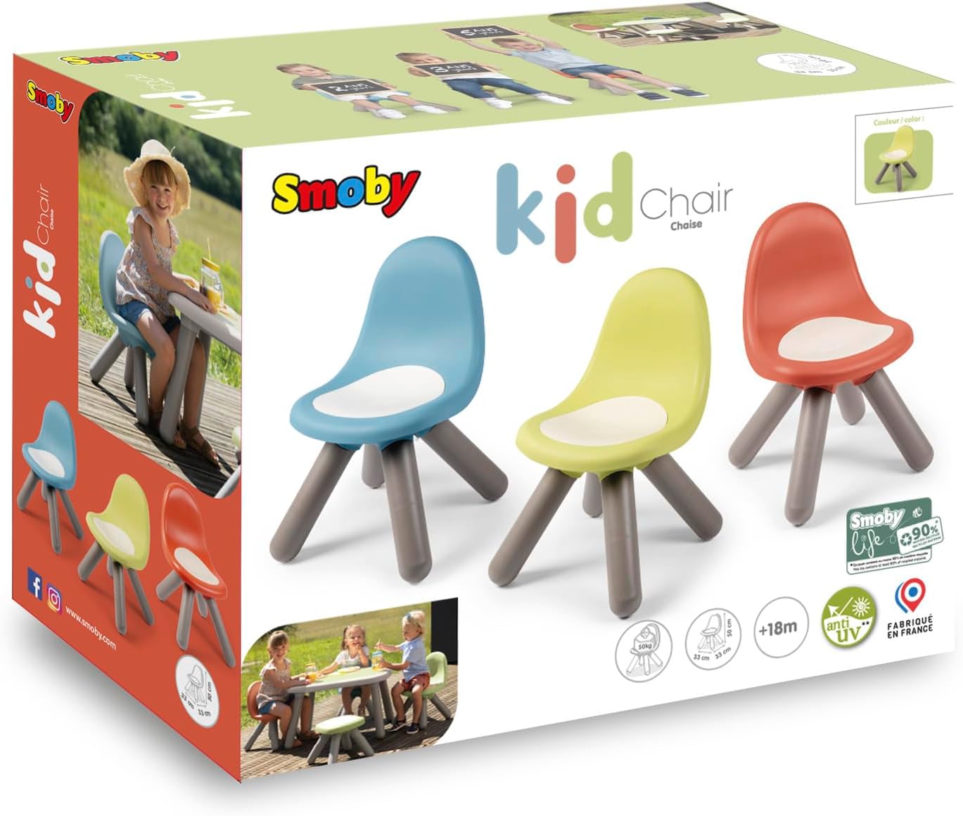 Smoby - Smoby Life Kinderstoel  Groen
