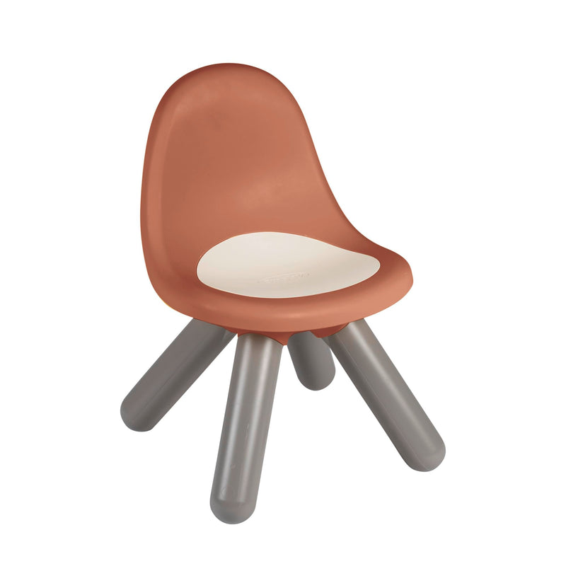 Smoby - Sedia color terra cotta Life Kid, plastica riciclata, rispetto ambiente, per bambini dai 18 mesi, portata max 50 Kg, 7600880122