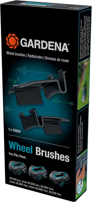 New Gardena Mower Wheel Brushes For Smart Sileno Pro / Max / Free And Flex