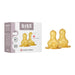 Bibs - Baby Bottle Nipple Round Latex - Medium Flow - 2 Pack