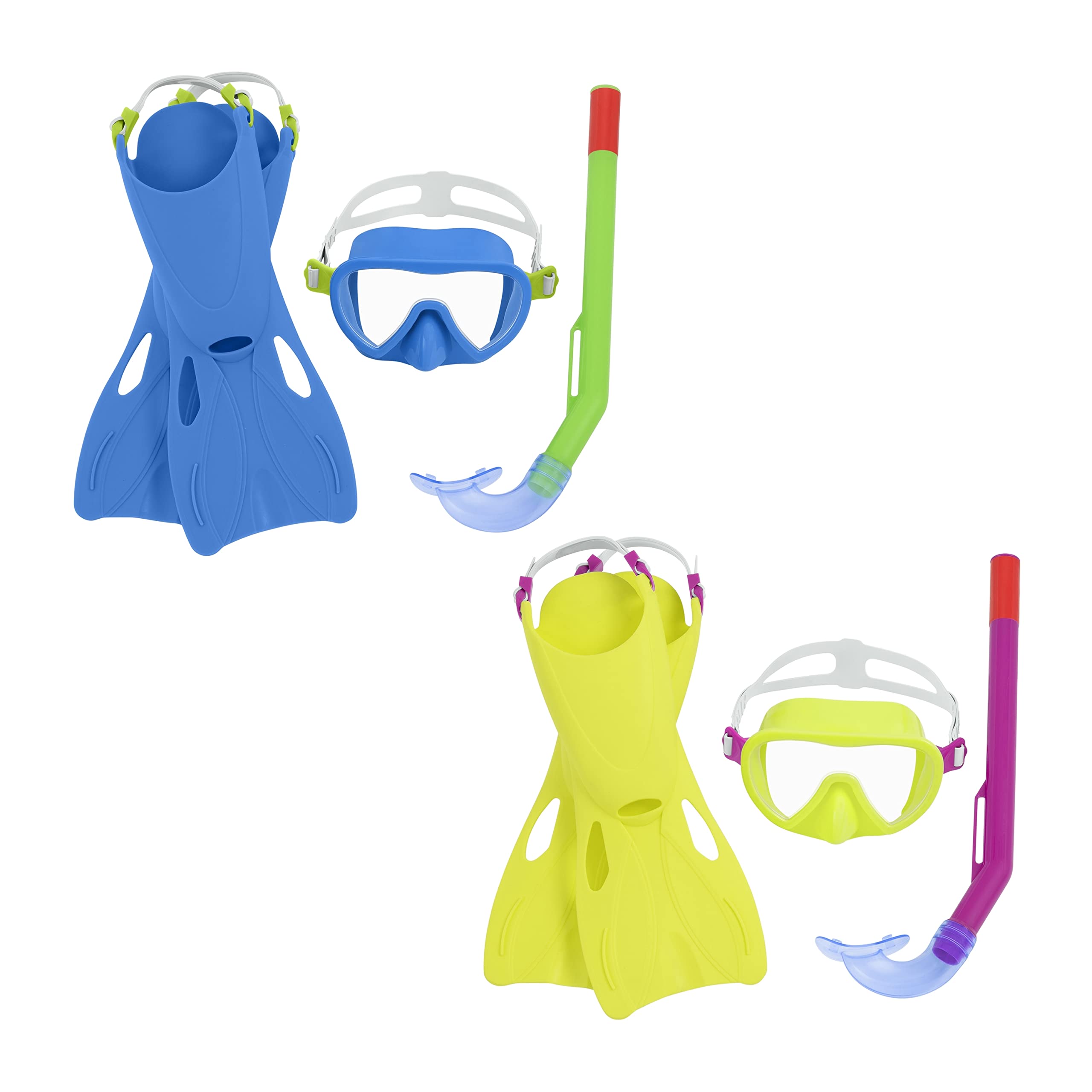 Duikbril met Snorkel en Zwemvliezen Bestway 24-27 Blauw (1 Stuks