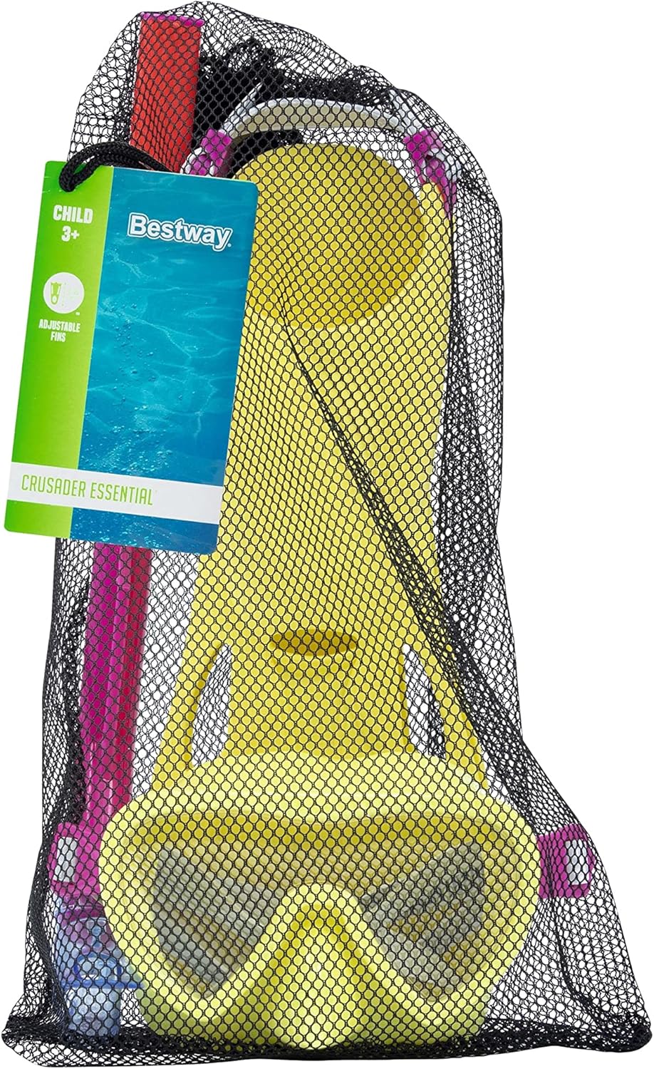 Duikbril met Snorkel en Zwemvliezen Bestway 24-27 Blauw (1 Stuks