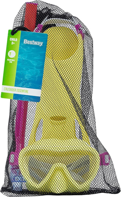 Duikbril met Snorkel en Zwemvliezen Bestway 24-27 Blauw (1 Stuks
