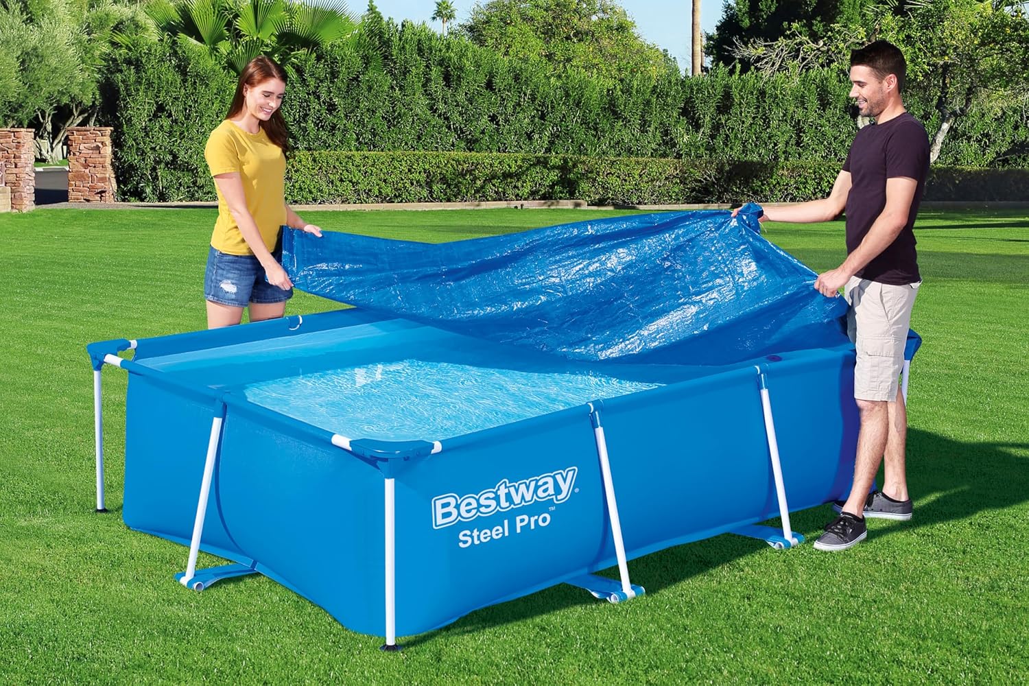 Bestway - Bestway Afdekzeil Steel Pro Rechthoek 259cm