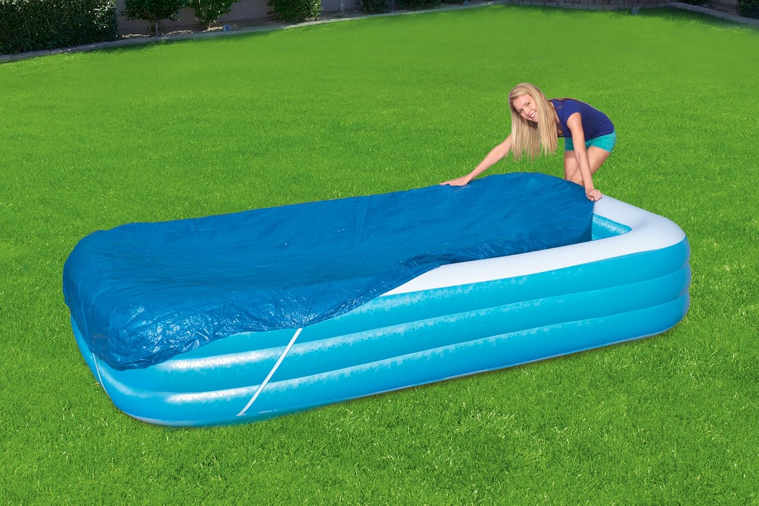 Bestway - Bestway Familiebad Afdekzeil Rechthoek 305cm