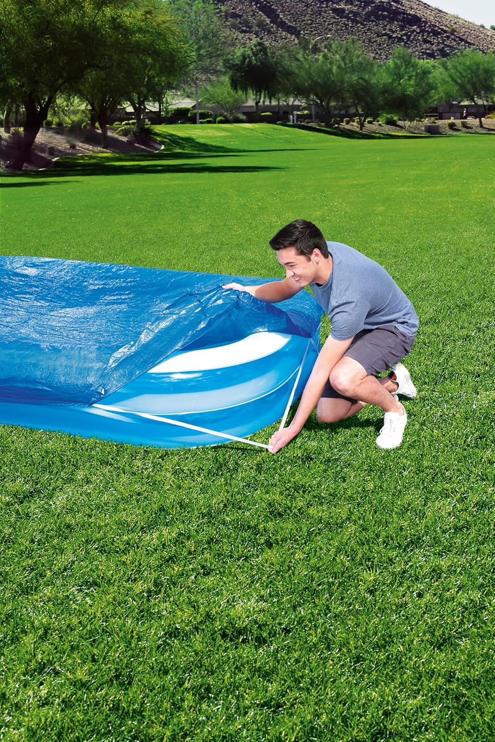 Bestway - Bestway Familiebad Afdekzeil Rechthoek 262cm