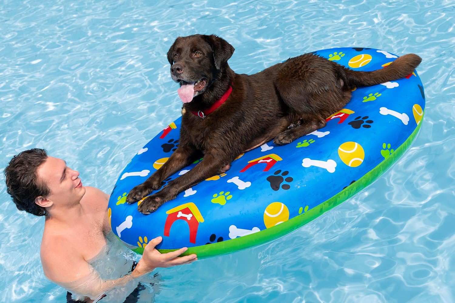 Bestway 43849 Materassino da piscina per cani Fetchin' Fun da 142x95 cm