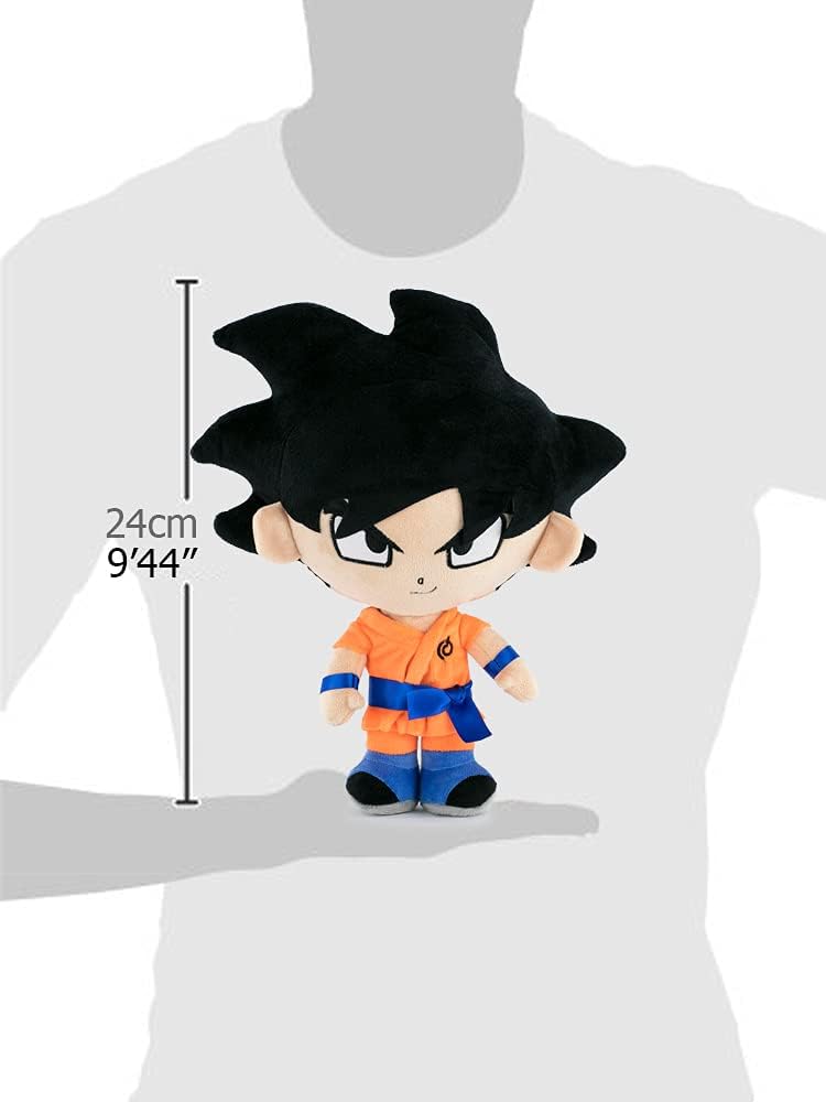 Play by Play Pluche figuur Dragon Ball Super, Goku, Klein, Vegeta, Beerus, Majin Bu - Super Soft kwaliteit (23-27cm, Goku Moreno