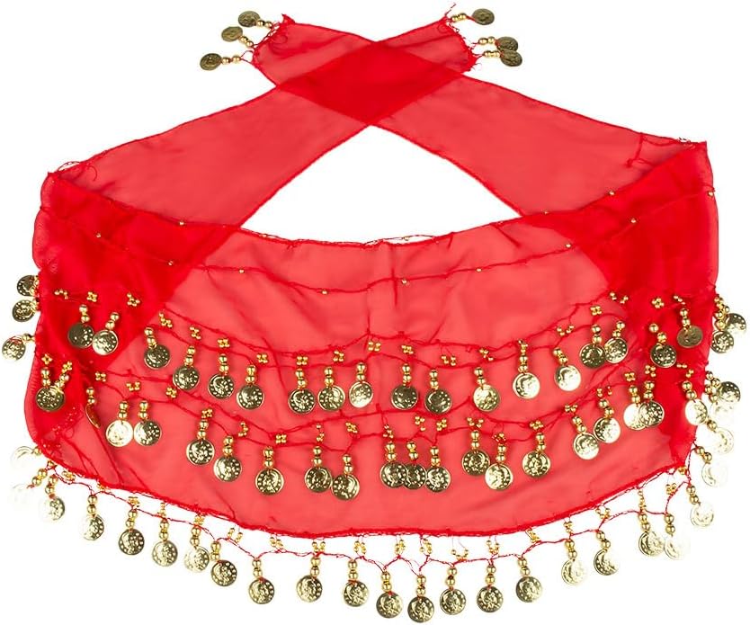 Boland -Kostüm-Zubehör-Set, Bauchtänzerin, Münzgürtel, Stirnband und Armbänder, Araber-Kostüm, Damen