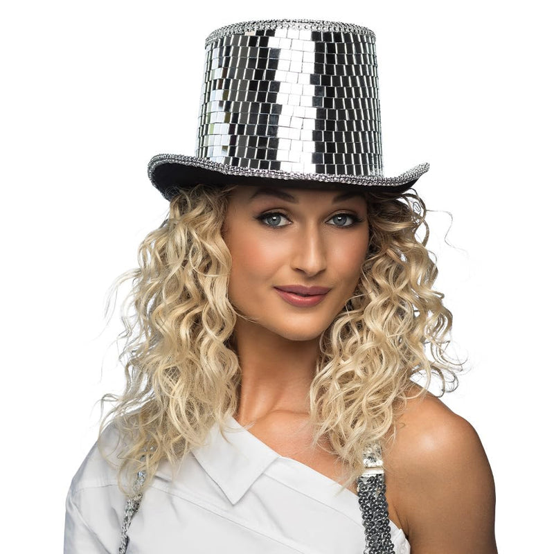 Boland 00746 - Discohoed, hoofddeksel voor volwassenen, glitterhoed ideaal voor festivals, carnaval of themafeesten