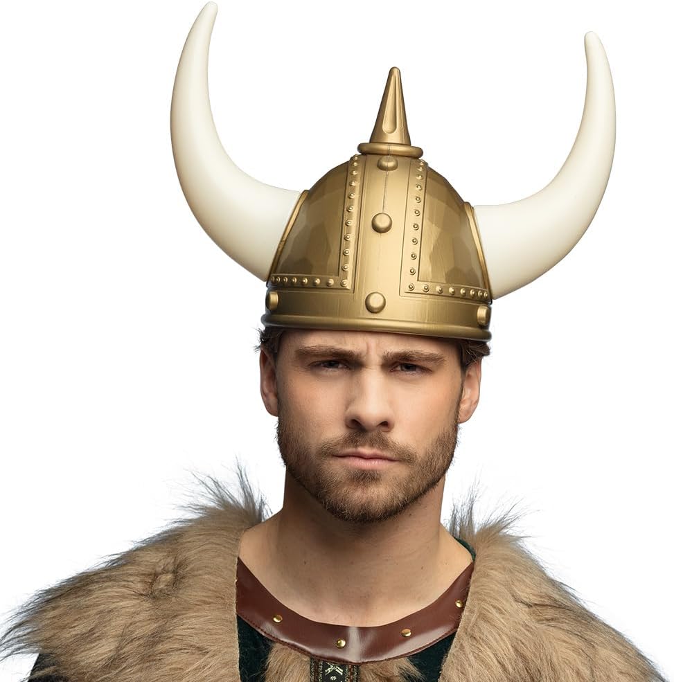 Boland 01485 - Wikinger Helm, Kopfbedeckung für Kostüme, Zubehör für Faschingskostüme, Karneval, Mottoparty
