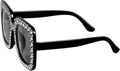 Boland - Feestbril Bling-Bling, voor volwassenen, bril met strass, leuke bril, carnaval, themafeest, Halloween