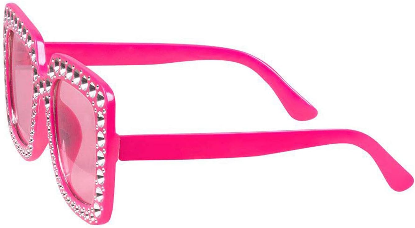 Boland - Partybrille Bling-Bling, für Erwachsene, Brille mit Strass, Spaßbrille, Karneval, Fasching, Fastnacht, Mottoparty, Halloween