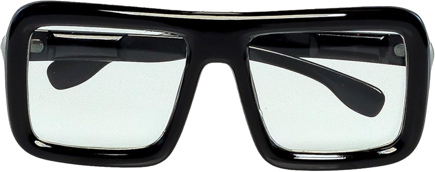 Boland Partybrille Retro Retrobrille schwarz Lehrer Sekretärin Party Festival Nerd