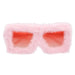 Boland 02694 - Rosa Partybrille mit Plüsch für Erwachsene, Accessoire für Festival, Karneval, Kostüme oder Mottoparty