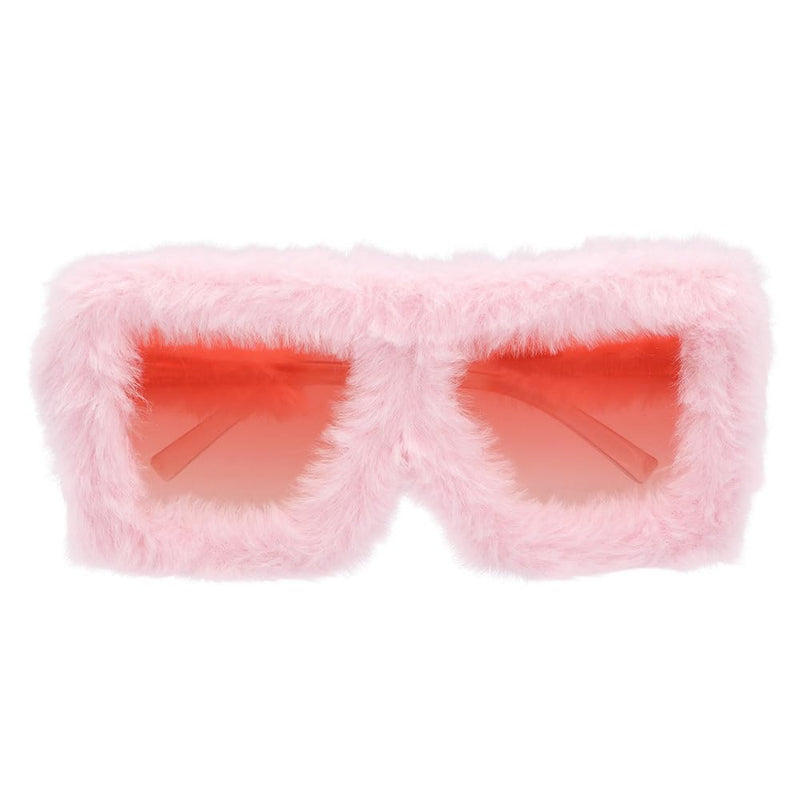 Boland 02694 - Rosa Partybrille mit Plüsch für Erwachsene, Accessoire für Festival, Karneval, Kostüme oder Mottoparty