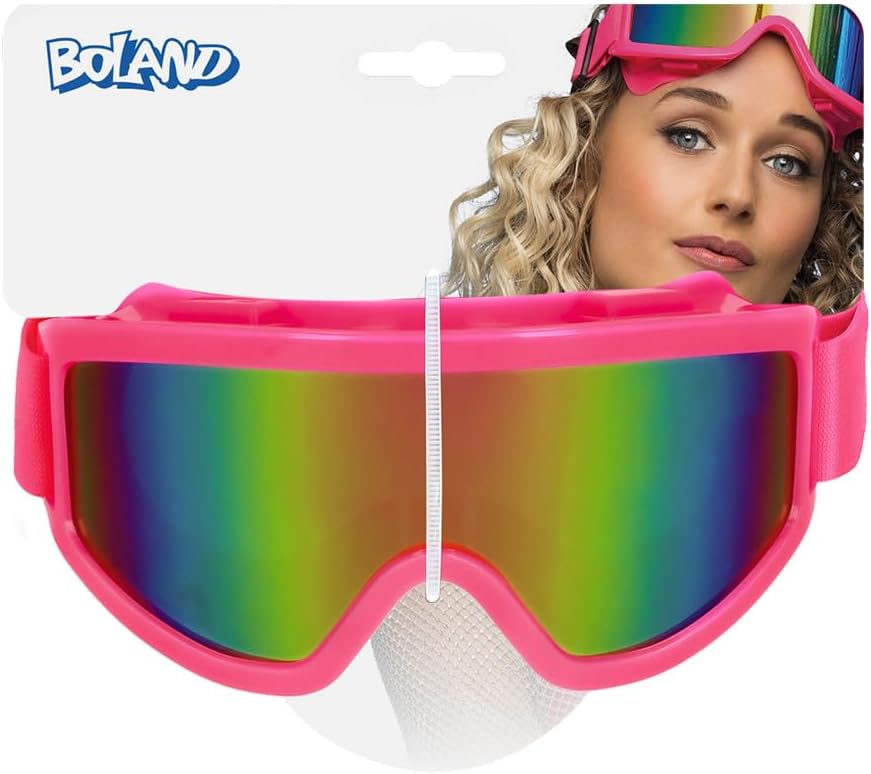 Boland - Occhiali da sci per feste in maschera e party, occhiali alla moda per festival, carnevale o feste a tema apres ski