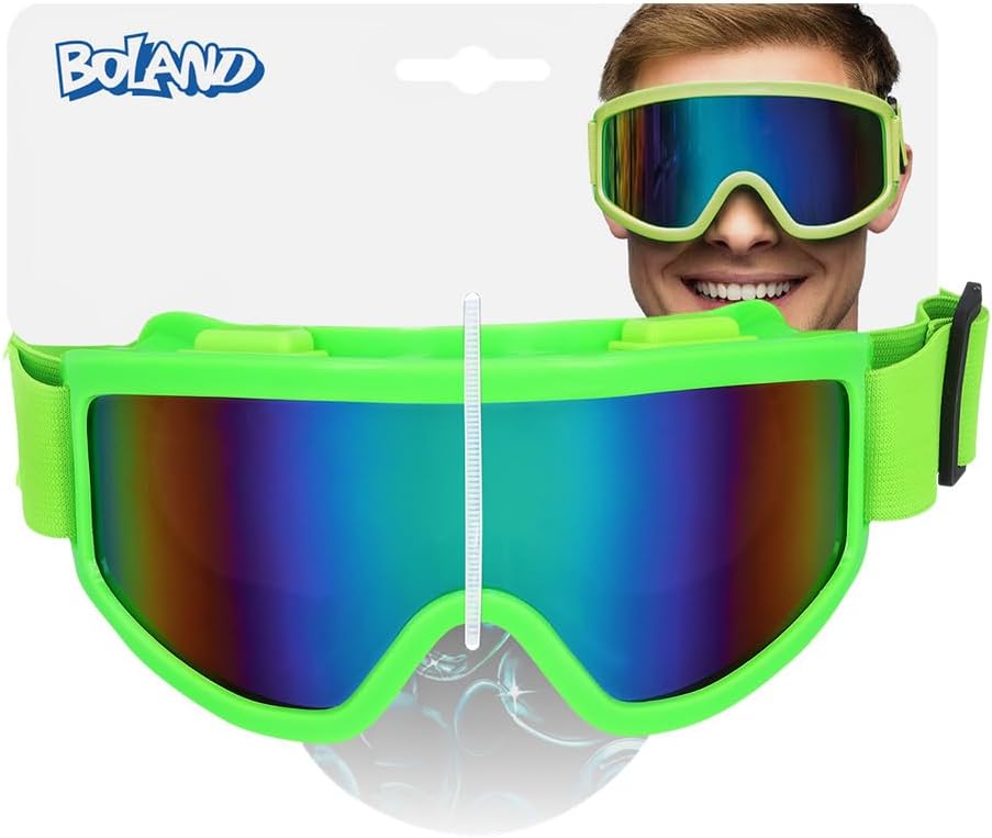 Boland - Occhiali da sci per feste in maschera e party, occhiali alla moda per festival, carnevale o feste a tema apres ski
