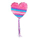 Boland 30938 - Pinata hart, 37 x 25 cm, trekpiñata, hart zonder vulling, decoratie, verjaardag, motto, Valentijnsdag, liefde, huwelijksaanzoek, feestspel, kinderen, plezier