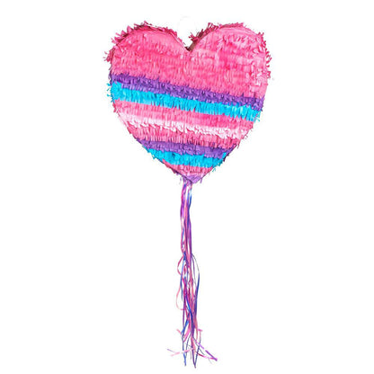 Boland 30938 - Pinata hart, 37 x 25 cm, trekpiñata, hart zonder vulling, decoratie, verjaardag, motto, Valentijnsdag, liefde, huwelijksaanzoek, feestspel, kinderen, plezier