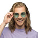 Boland - XL Hippie feestbril, bril voor volwassenen, leuke bril, festival, carnaval, themafeest