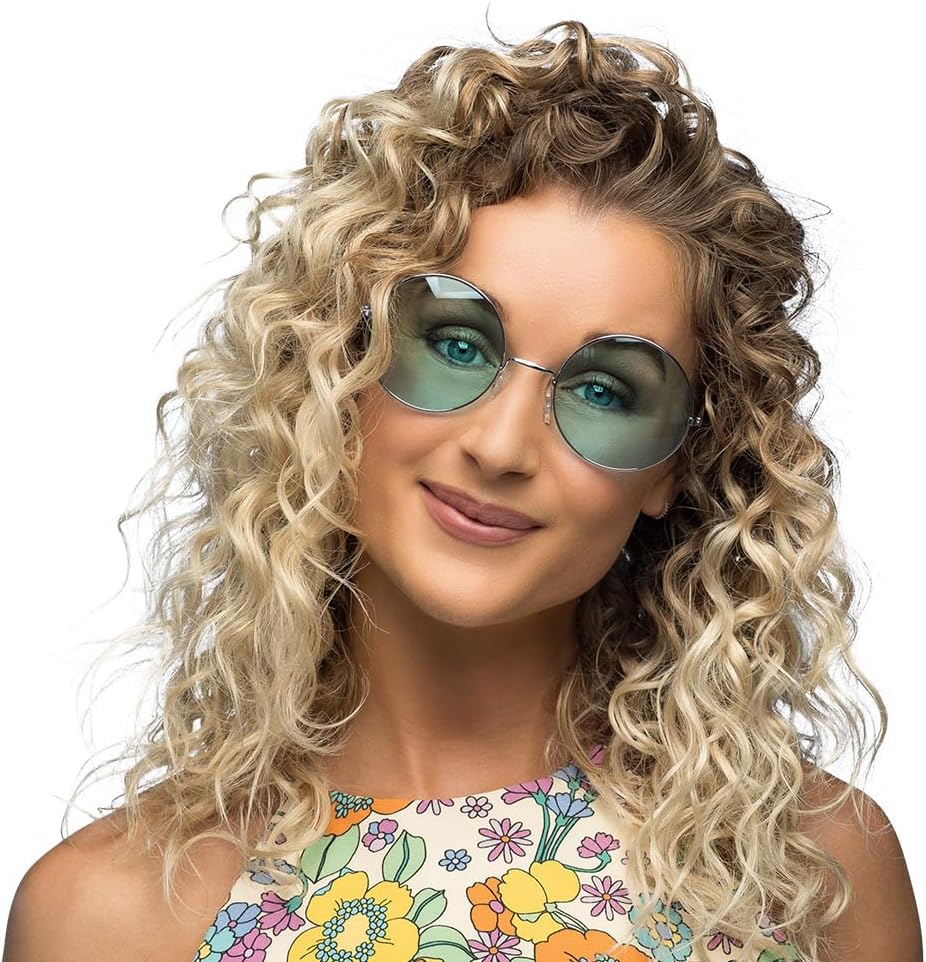 Boland - XL Hippie feestbril, bril voor volwassenen, leuke bril, festival, carnaval, themafeest