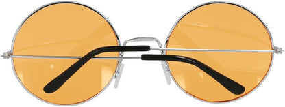 Boland - XL Hippie Partybrille, Brille für Erwachsene, Spaßbrille, Festival, Karneval, Fasching, Mottoparty