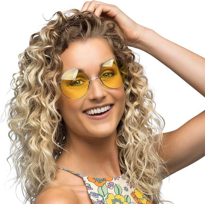 Boland - XL Hippie feestbril, bril voor volwassenen, leuke bril, festival, carnaval, themafeest