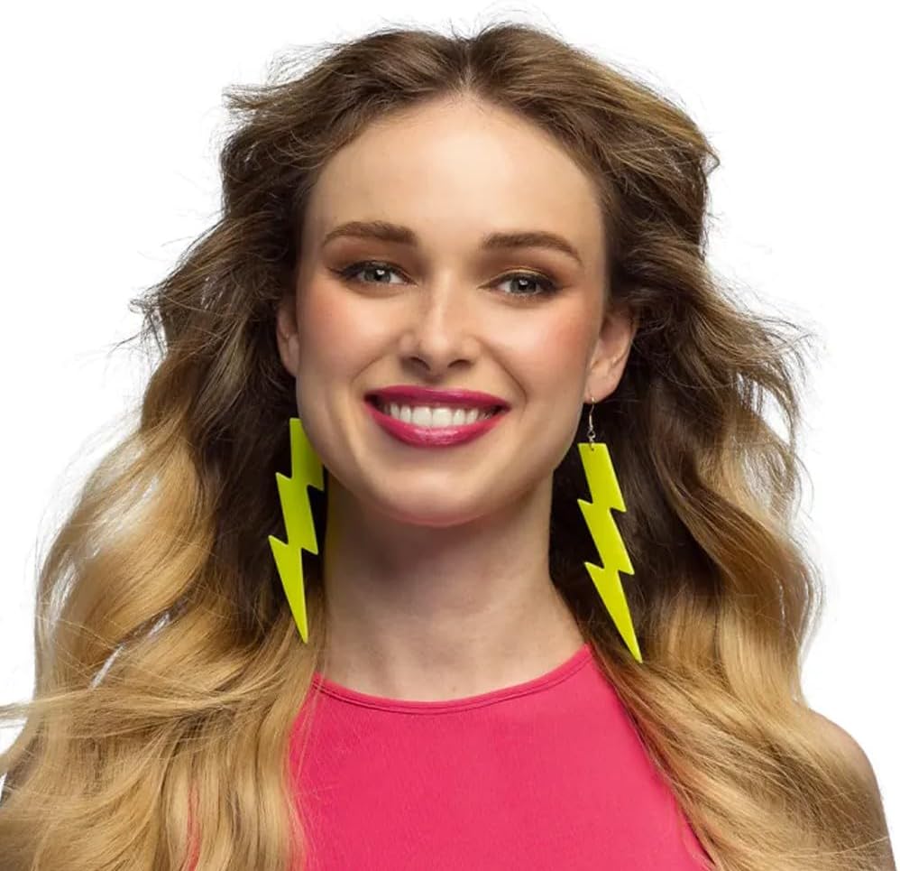 Boland - Oorbellen Flash Neon Geel