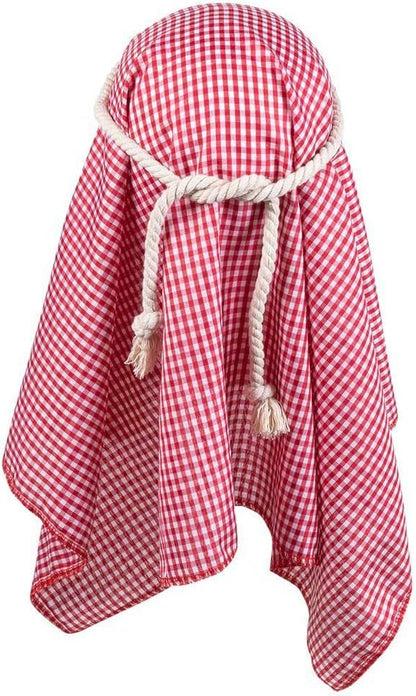 Boland 81034 - Kostümset Scheich, Kopftuch, Seil, Partybrille, Spitzbart, Araber, Sultan, Mottoparty, Karneval