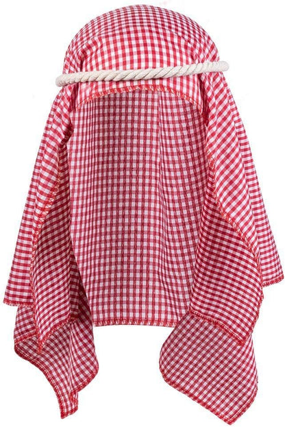 Boland 81034 - Kostümset Scheich, Kopftuch, Seil, Partybrille, Spitzbart, Araber, Sultan, Mottoparty, Karneval