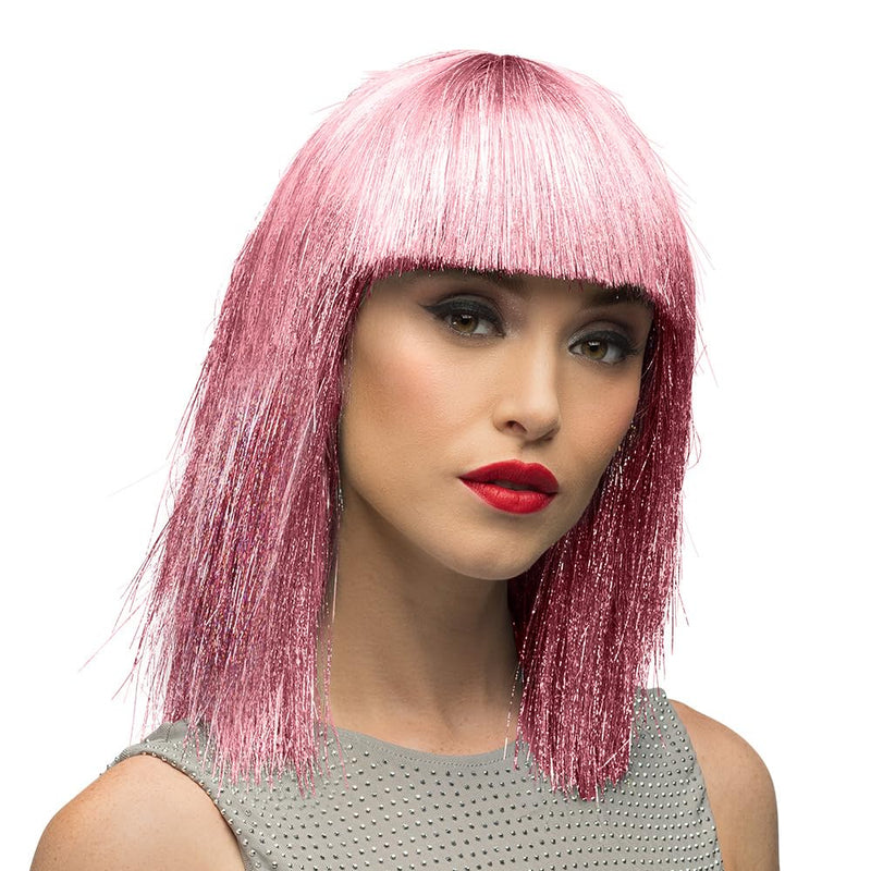 Boland - Parrucca con brillantini per adulti, acconciatura in capelli sintetici per feste a tema o carnevale, accessorio per costumi in maschera