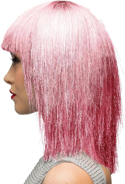 Boland - Parrucca con brillantini per adulti, acconciatura in capelli sintetici per feste a tema o carnevale, accessorio per costumi in maschera