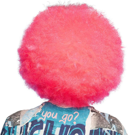 Boland - Neon pruik voor volwassenen voor themafeesten of carnaval, accessoire voor verkleedkostuums