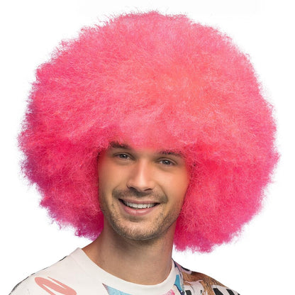 Boland - Neon pruik voor volwassenen voor themafeesten of carnaval, accessoire voor verkleedkostuums