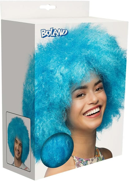 Boland - Neon pruik voor volwassenen voor themafeesten of carnaval, accessoire voor verkleedkostuums