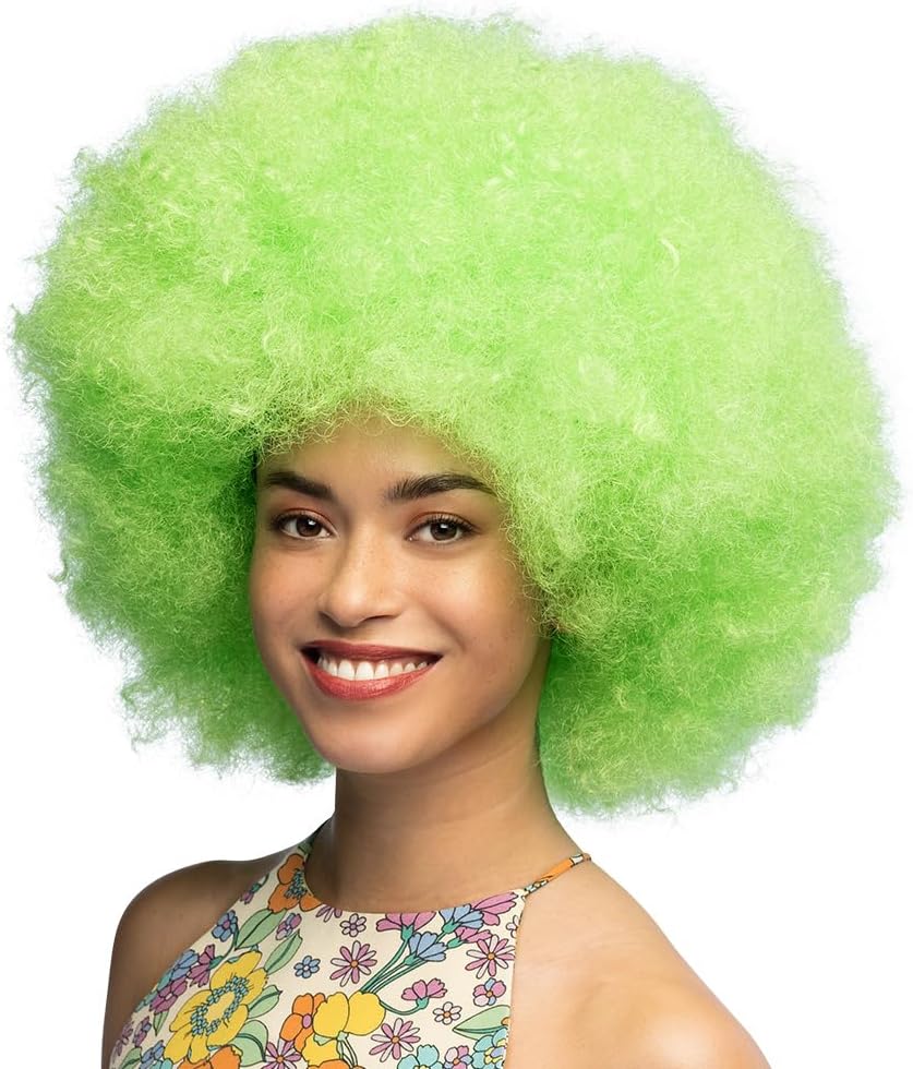 Boland - Parrucca al neon per adulti, acconciatura in capelli sintetici per feste a tema o carnevale, accessorio per costumi in maschera
