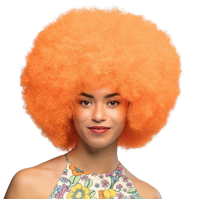 Boland - Neon pruik voor volwassenen voor themafeesten of carnaval, accessoire voor verkleedkostuums