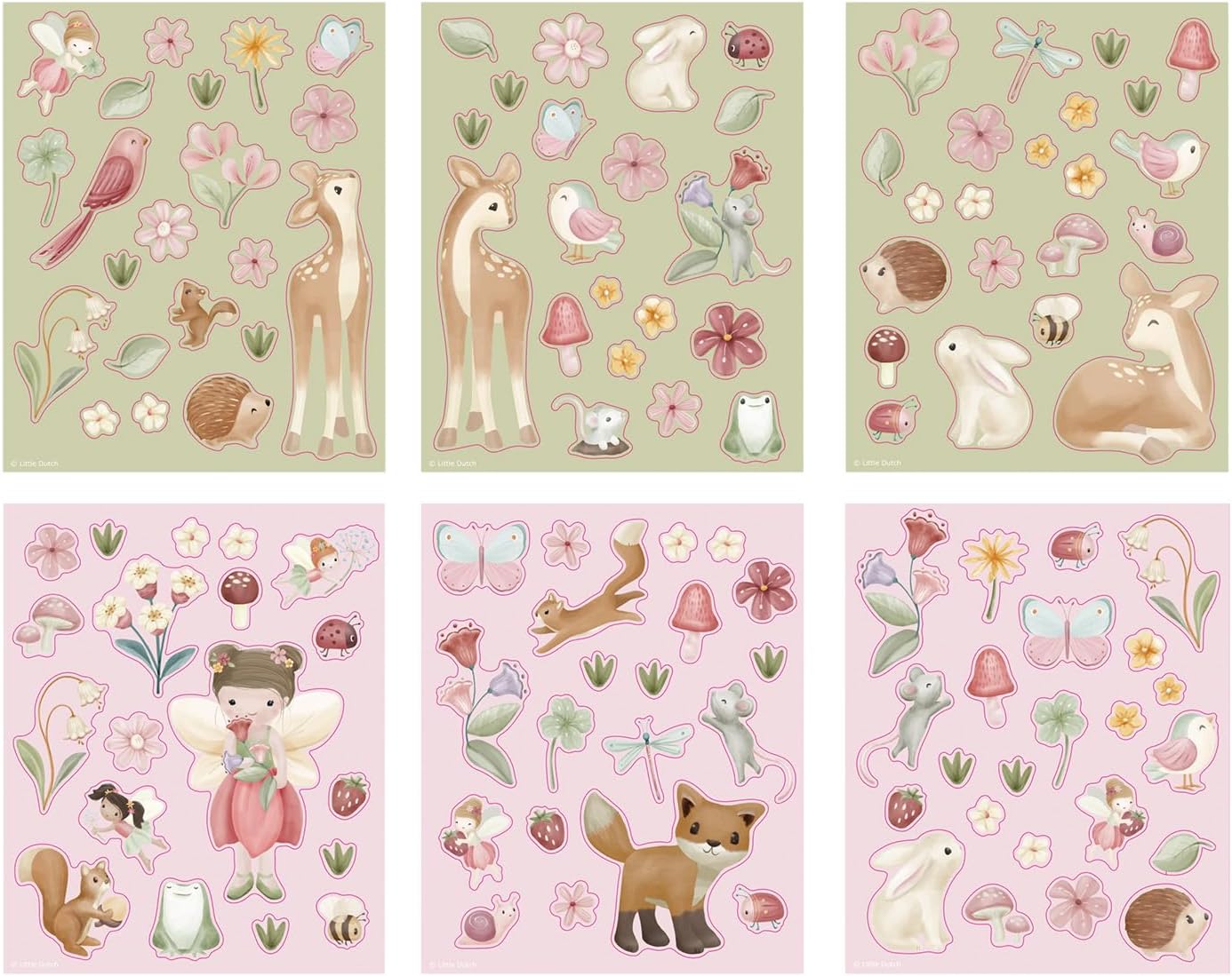 Little Dutch Fairy Garden 126602 - Set di adesivi