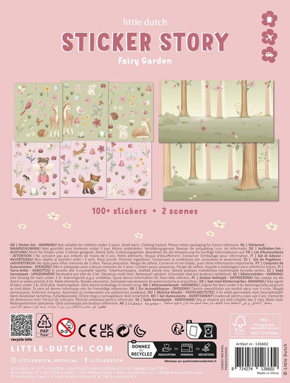 Little Dutch Fairy Garden 126602 - Set di adesivi